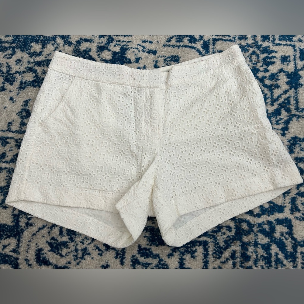 C. Wonder | Eyelet High Waist Shorts | White